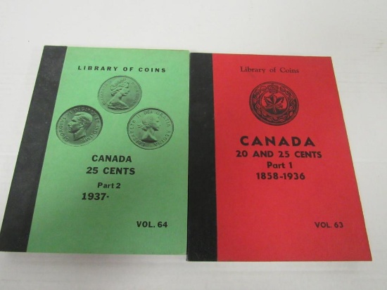 Lot (41) Canadian Silver .25 Cent Quarters in Albums