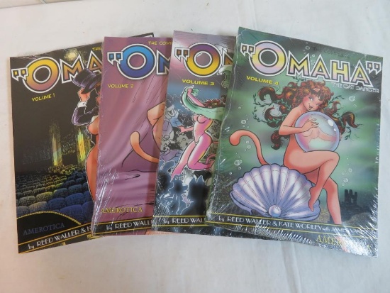 "Omaha" The Cat Dancer Vol. 1 - 4 Adult Trade Paperbacks (Amerotica)