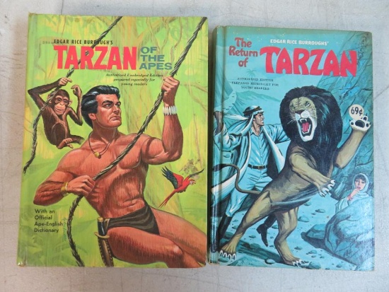 Lot of (2) 1960's Edgar Rice Burroughs Tarzan Hardcover Books