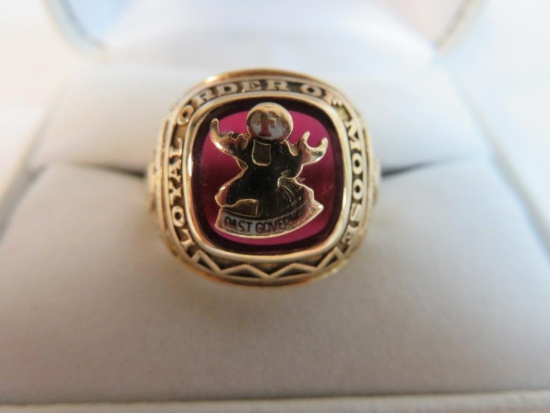 Loyal Order of Moose 10K Gold Men's Ring