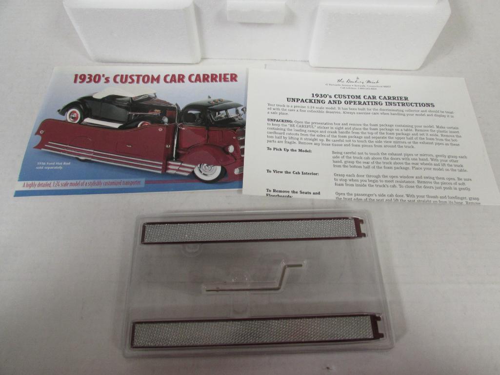 Danbury Mint 1930's Custom Car Carrier *Rare* 1/24 Danbury