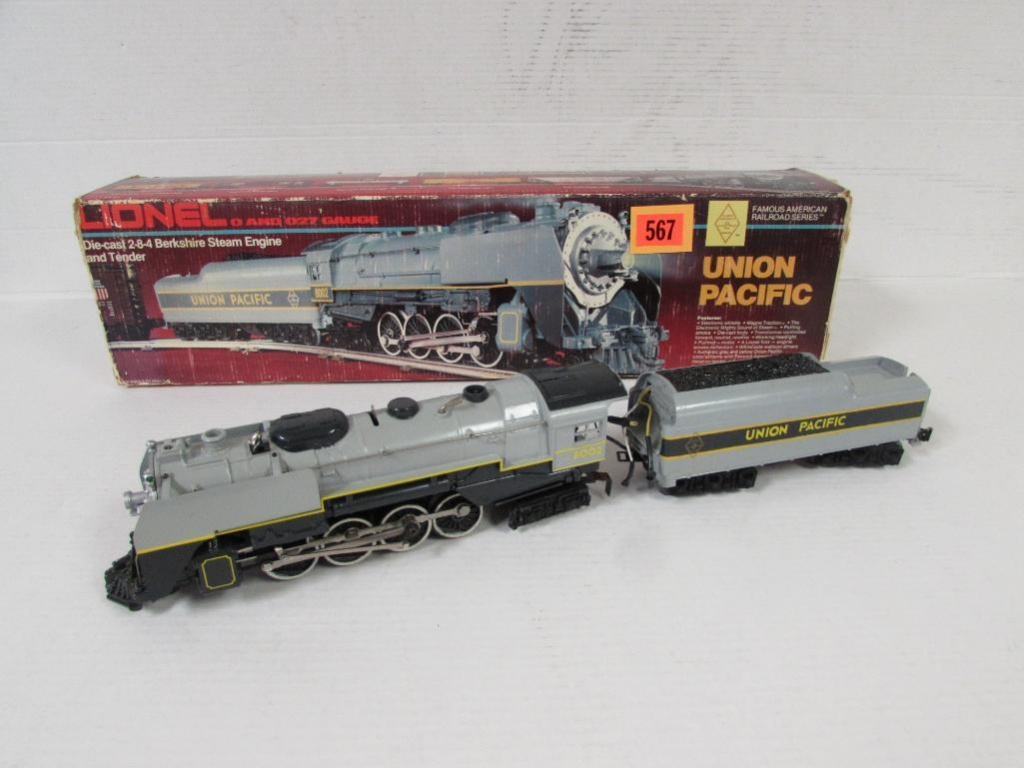 Original Box Details about   Lionel 8002 Union Pacific Berkshire 2-8-4 FARR