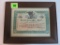 Rare! 1909 Temagami Mine Stock Certificate