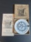 Antique 1890's Acme Milk Glass Medicine Glass Cover and Dose Indicator in Original Box