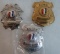 Lot of (3) Original Buick Security Officers Badges Inc. (2) Chest Badges and (1) Hat Badge