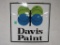 Vintage Davis Paint Double Sided Porcelain Sign