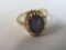 Beautiful Ladies 14K Gold Cocktail Ring with Multicolor Stone, total wt. 3.4