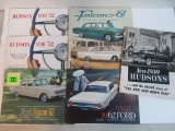 Lot of (7) Vintage Automobile Advertising Brochures Inc. 1950's Hudson & 1960's Ford