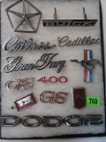 Collection of Vintage Automobile Emblems Inc. Buick, Dodge and Others
