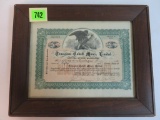 Rare! 1909 Temagami Mine Stock Certificate