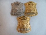Lot of (3) Original G.M.I. / Kettering Campus Security Chest Badges