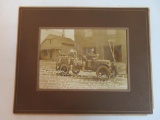 1921 Fire Chief & Fire Truck Photograph