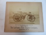 Amazing! LaFrance Fire Engine Advertising Photo.