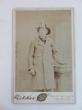 c.1900 Fireman/Fire Chief Cabinet Photo