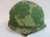 Vintage U.S. Military Helmet with Liner and Cover