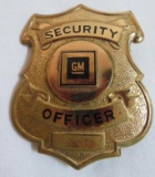 Original GM General Motors Security Officer Chest Badge