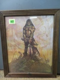 Conan Frank Frazetta Framed Print