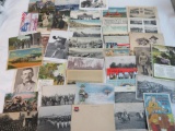 Group of (44) Antique & Vintage Military Postcards