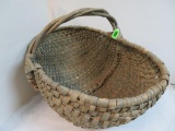 Large Vintage Hand Woven Gathering Basket