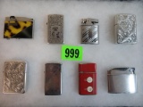 Lot of (8) Vintage Lighters Inc. Zippo, Ronson, Park +