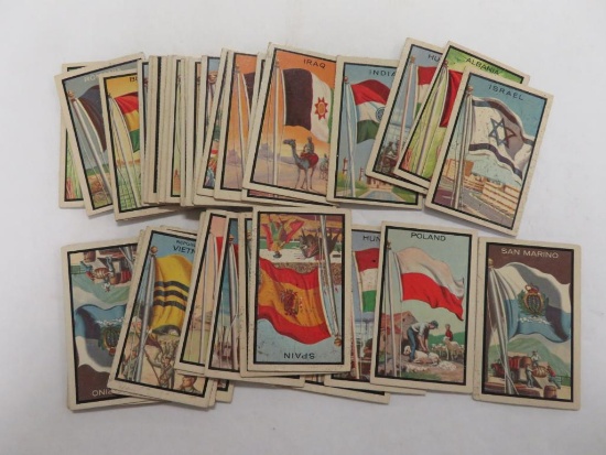 Lot of (40) 1963 Topps Midgee Flags Cards