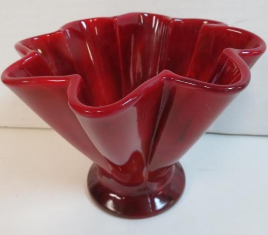 Beautiful 1930's Fenton Chinese Red 5" Vase