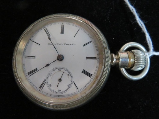 Antique Elgin Size 18 7J Sidewinder Pocket Watch