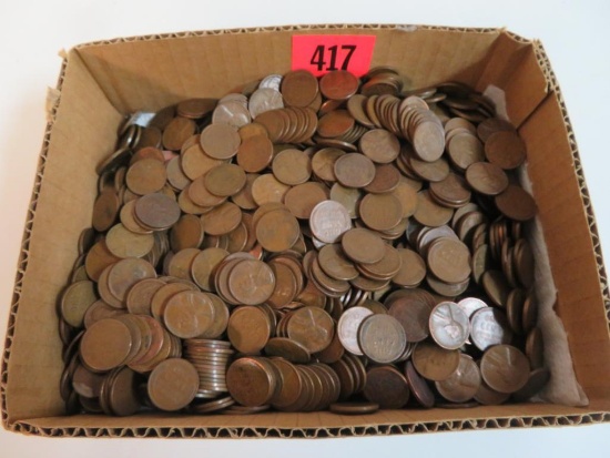 Grouping of 1000 U.S. Wheat Cents / Pennies