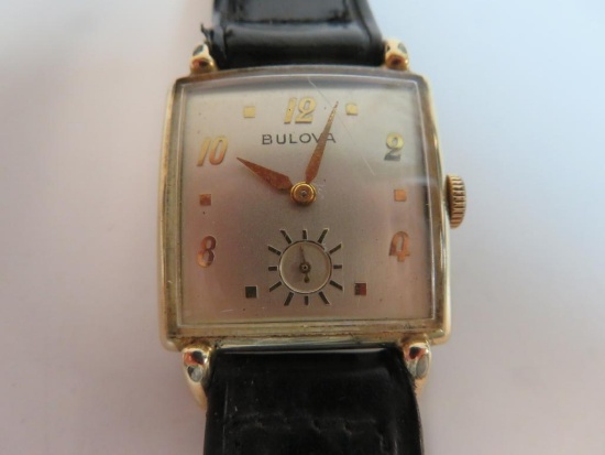 Vintage Bulova Super Fancy Tear Drop Lug Wrist Watch
