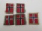 (4) WWII Norwegian Allied Troops Flag Patches
