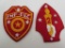 (2) WWII USMC Patches