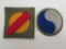 (2) WWII Greenback U.S. Patches