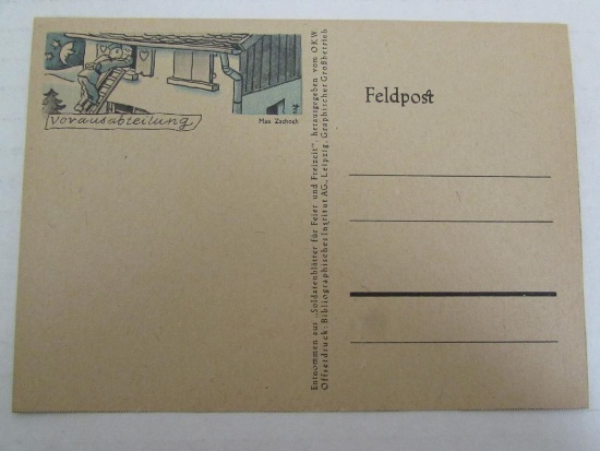 WWII Feldpost German Soldiers Postcard