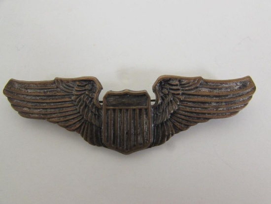 Pre-WWII 3" AMCRAFT U.S. Pilot Wings (Snowflake Pattern)