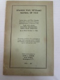 Spanish War (1939) Veterans Manual