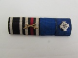 German Nazi WWI/II (4) Medal Ribbon Bar