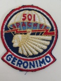 U.S. 501st PIR 1950's Patch (Parachute Infantry Regiment)