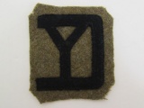 WWI Felt 26th Division Patch (Yankee Division)