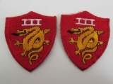 Lot of (2) WWII USMC Unit Patches