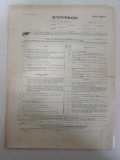 WWII Request for Deferment Unused Doc.