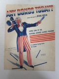 WWII War Bonds/Uncle Sam Sheet Music