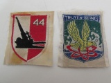 (2) Vietnamese Military Unit Patches (Bevo Weave, Vietnam War)