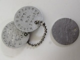 (3) WWI U.S. Army Soldier's Dog Tags