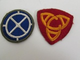 (2) WWII Greenback U.S. Patches