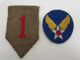 (2) WWII Greenback U.S. Patches