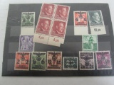 WWII German/Hitler Nazi Postage Stamps