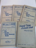 Lot of (5) Vintage John Deere Handy Farm Account Books, 1938-1943