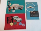 Lot of (3) Vintage 1950's Ford Automobile Sales Brochures