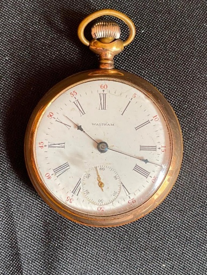 Antique 1883 Waltham 15J Pocket Watch Size 18