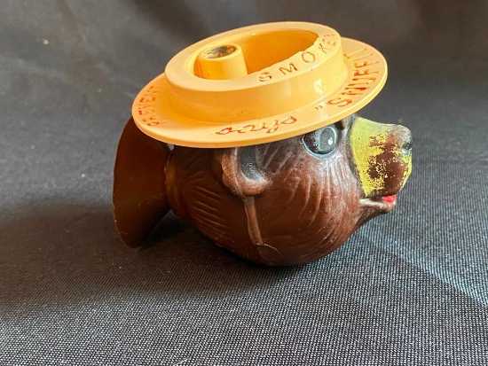 Vintage Smokey the Bear suction Cup Figural Ashtray